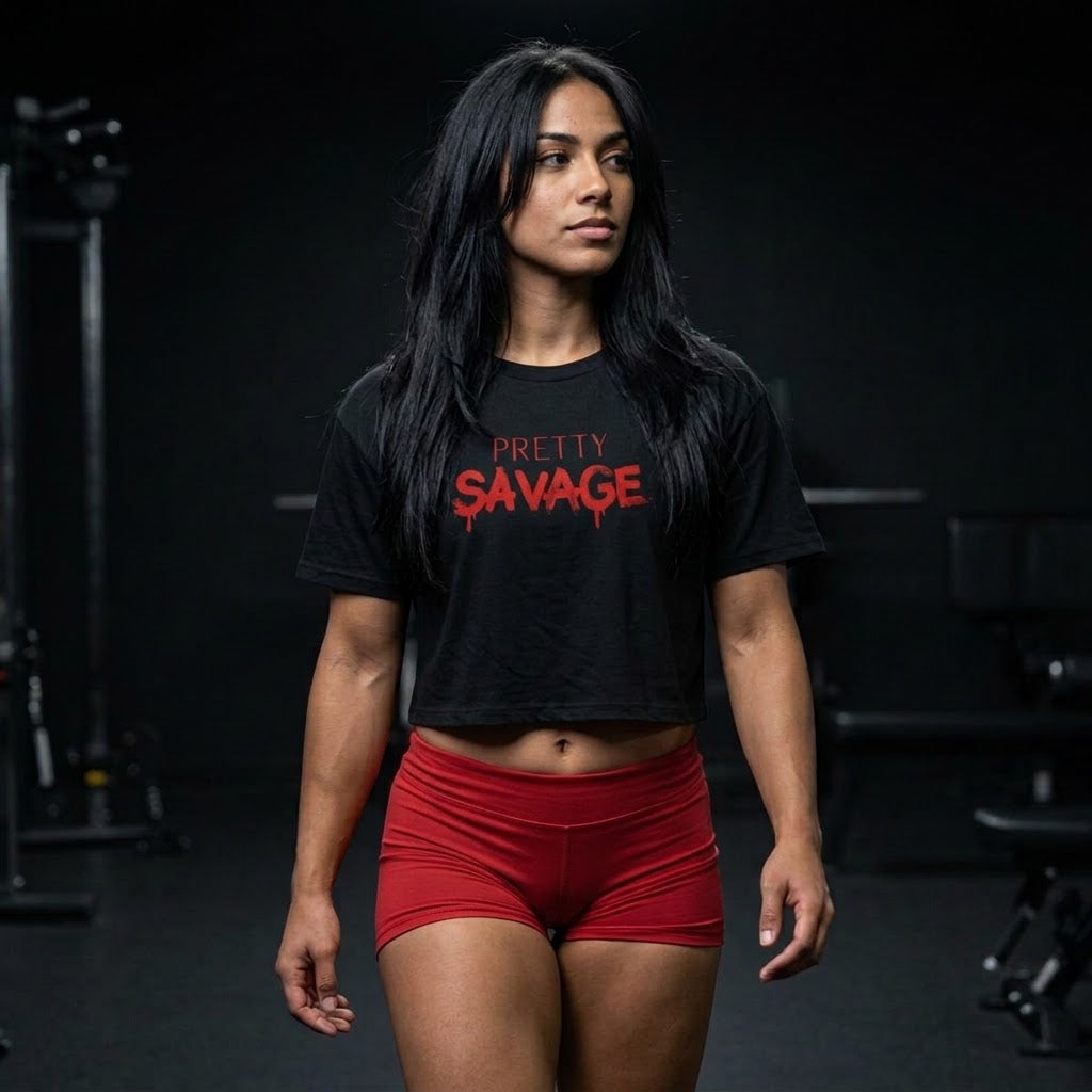 Pretty Savage Crop Top - Latina Muscle