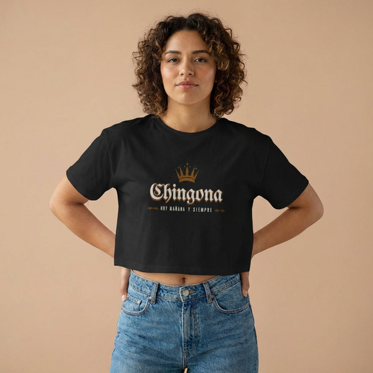 Chingona Crown Crop Top - Latina Muscle
