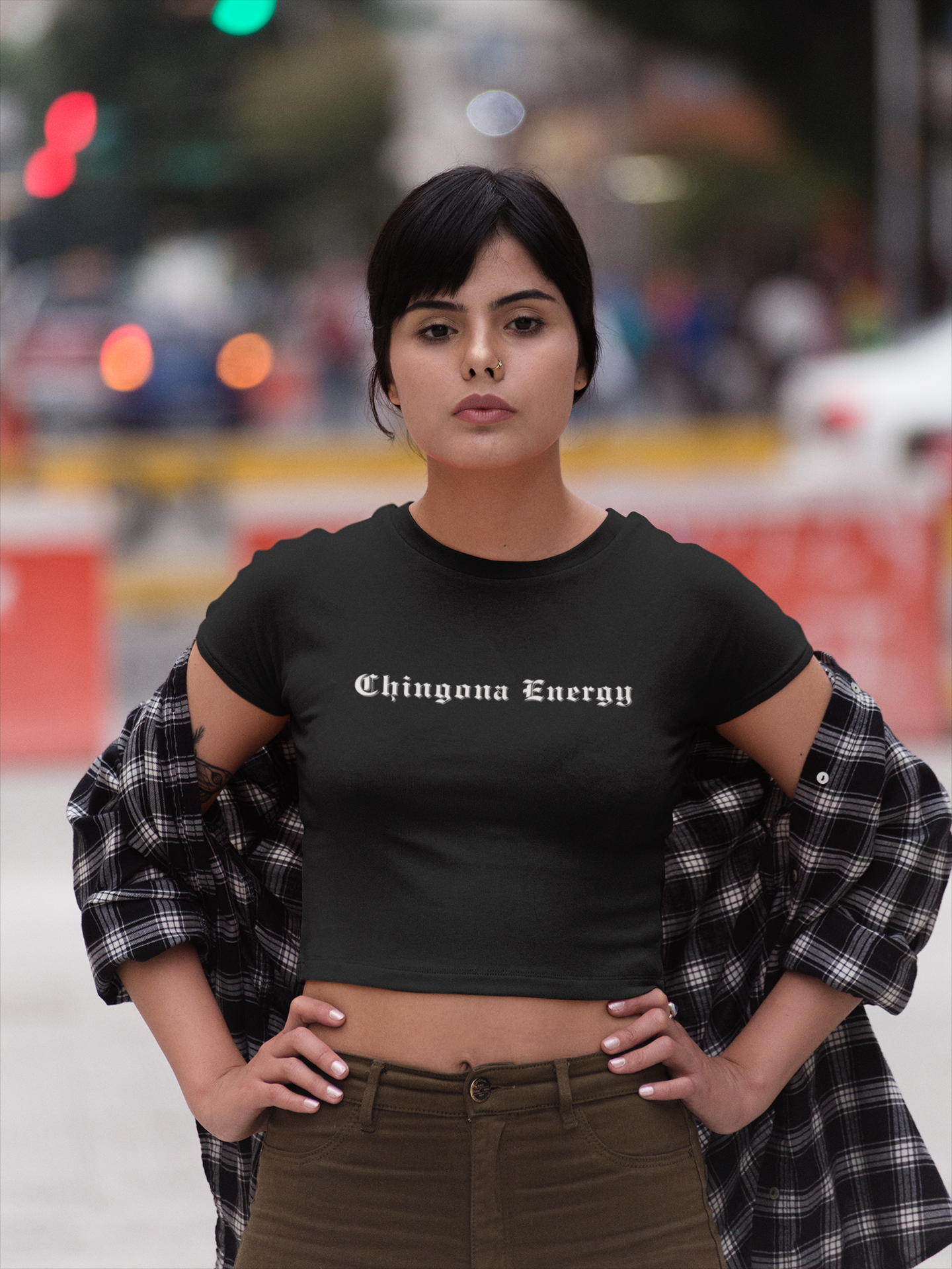 Chingona Energy Women's Crop Top - Latina Muscle