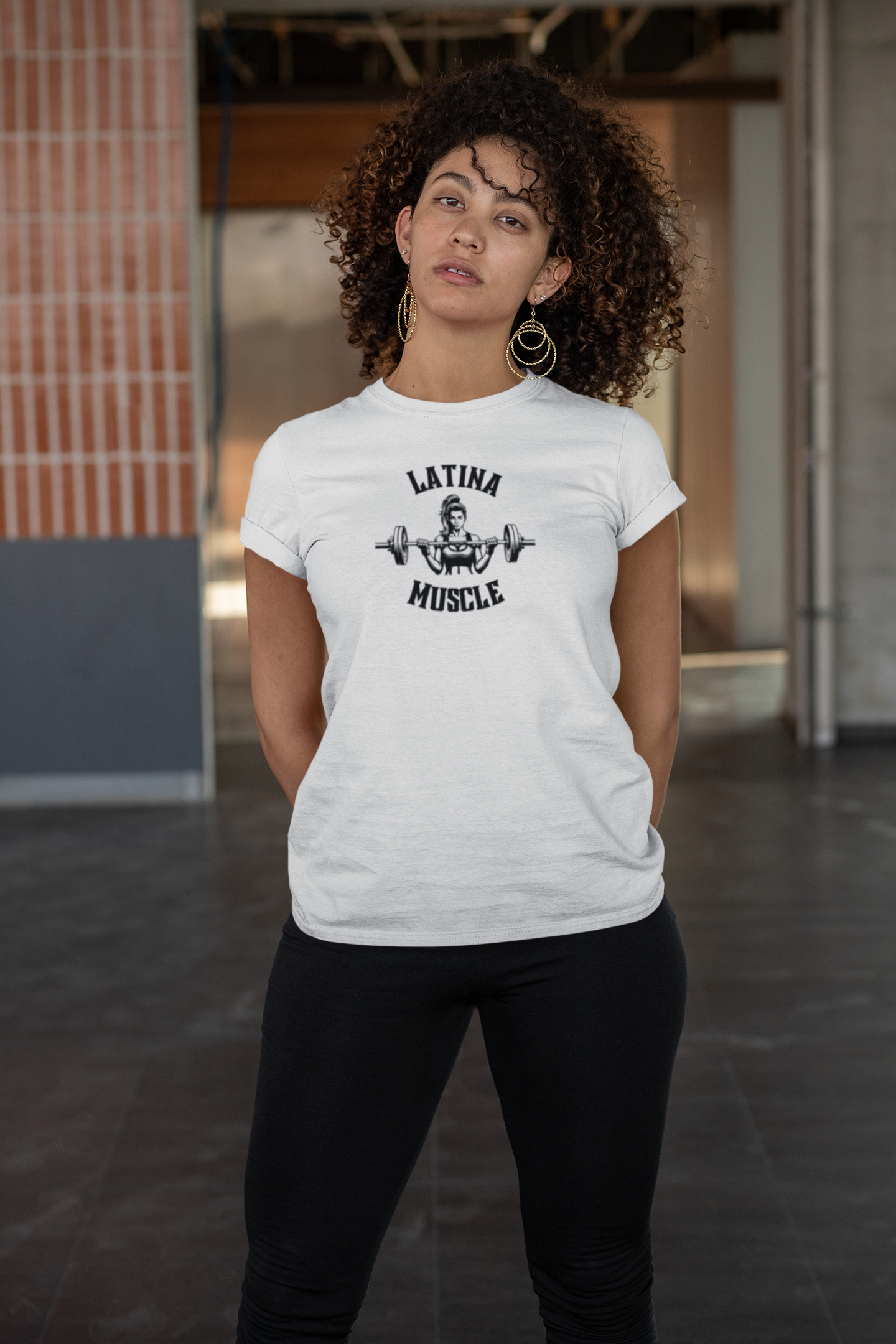 Latina Muscle Barbell Edition Tee - Latina Muscle